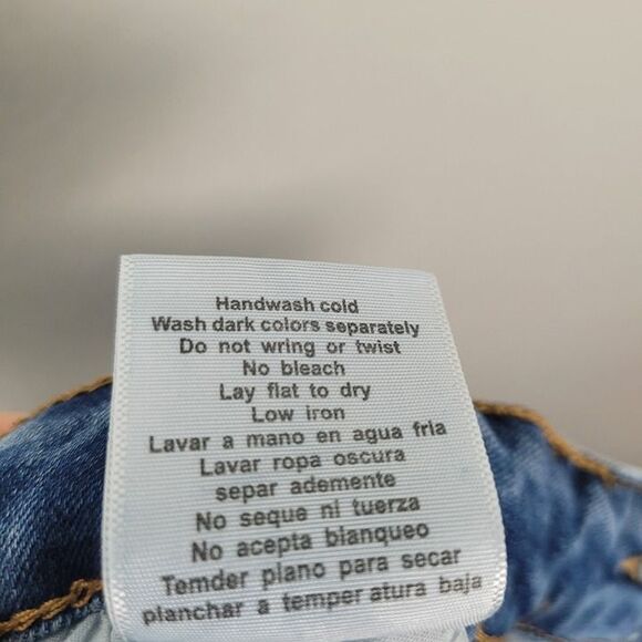 Judy Blue Size 30 Cropped Straight Fit Jeans Front Back Seam Stretch Blue - Picture 11 of 12